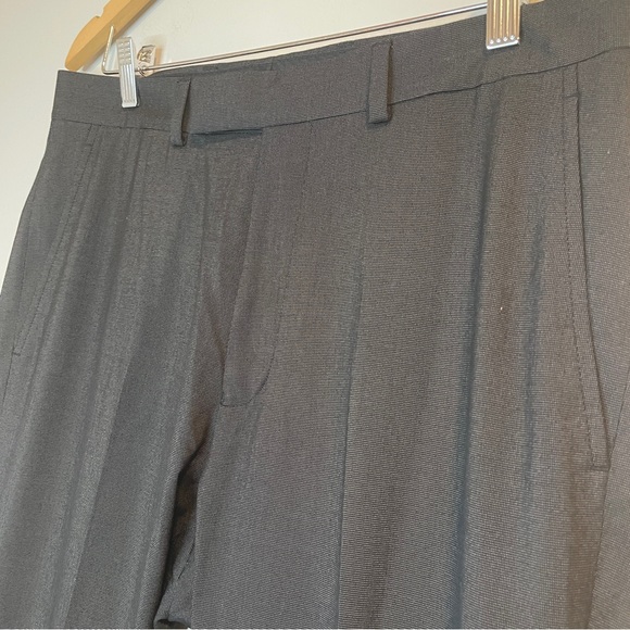 Kenneth Cole Reaction Black print dress pants Size 33x40(raw hem) NWOT - Picture 4 of 7